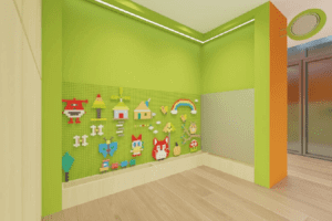 Raffles Kidz @ Ang Mo Kio | Preschool Singapore | Lego Wall